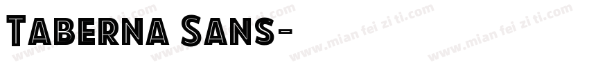 Taberna Sans字体转换